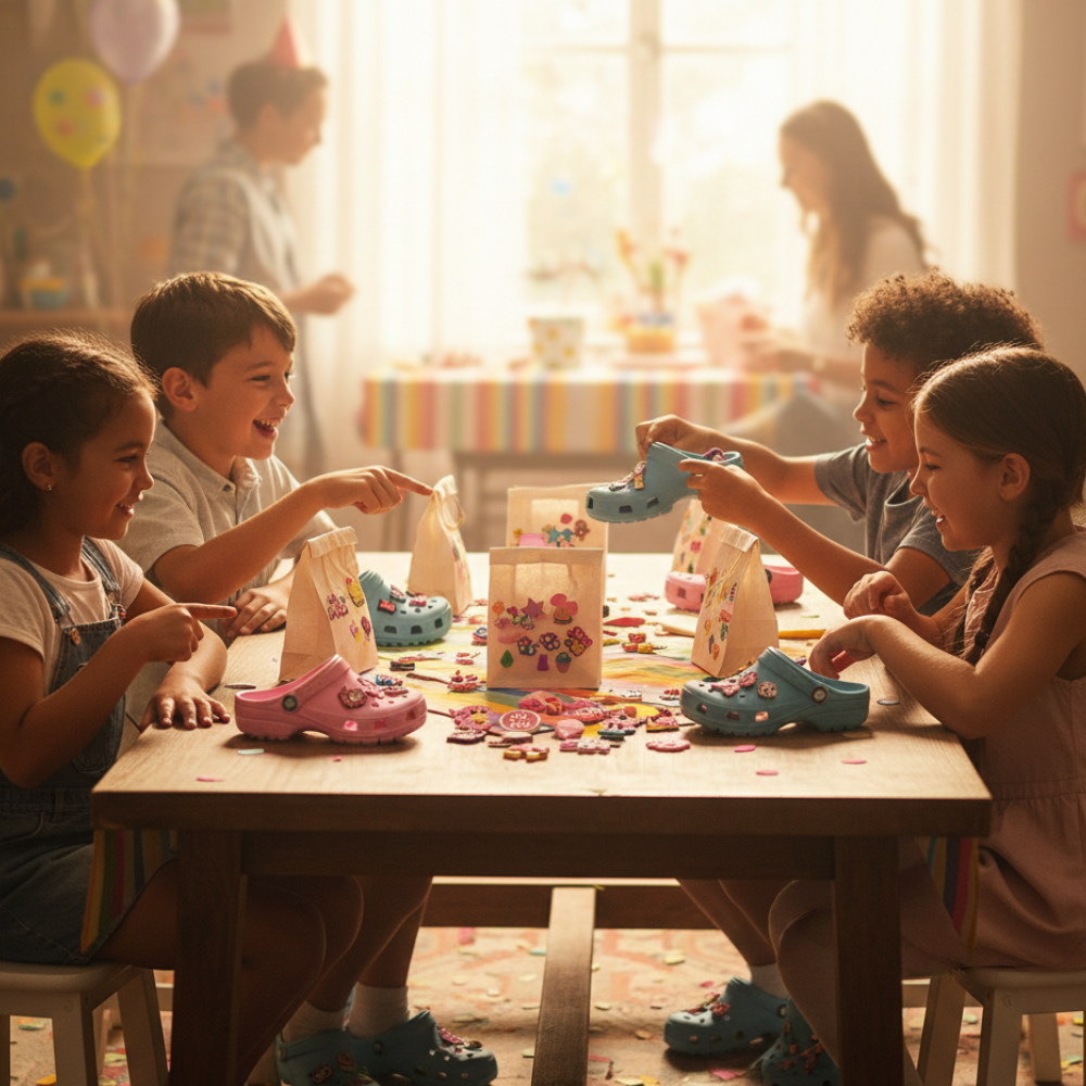 IvaSky random pink clog charm pack for kids and birthday party favors