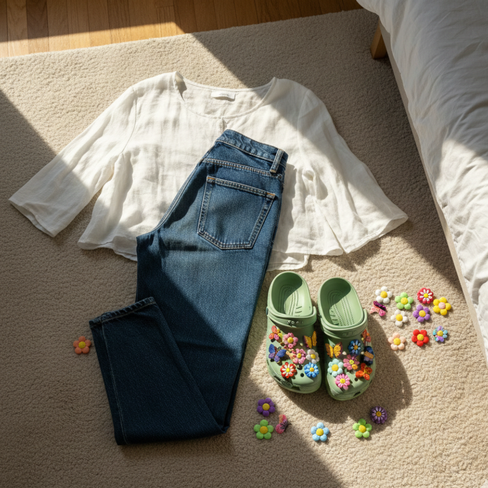 Decorative flower shoe pins for kids footwear