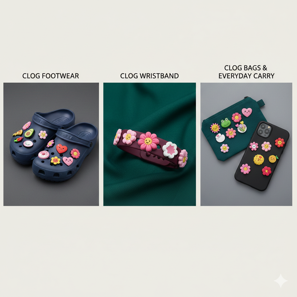 Ivasky bulk clog shoe pins 45 pieces assorted designs