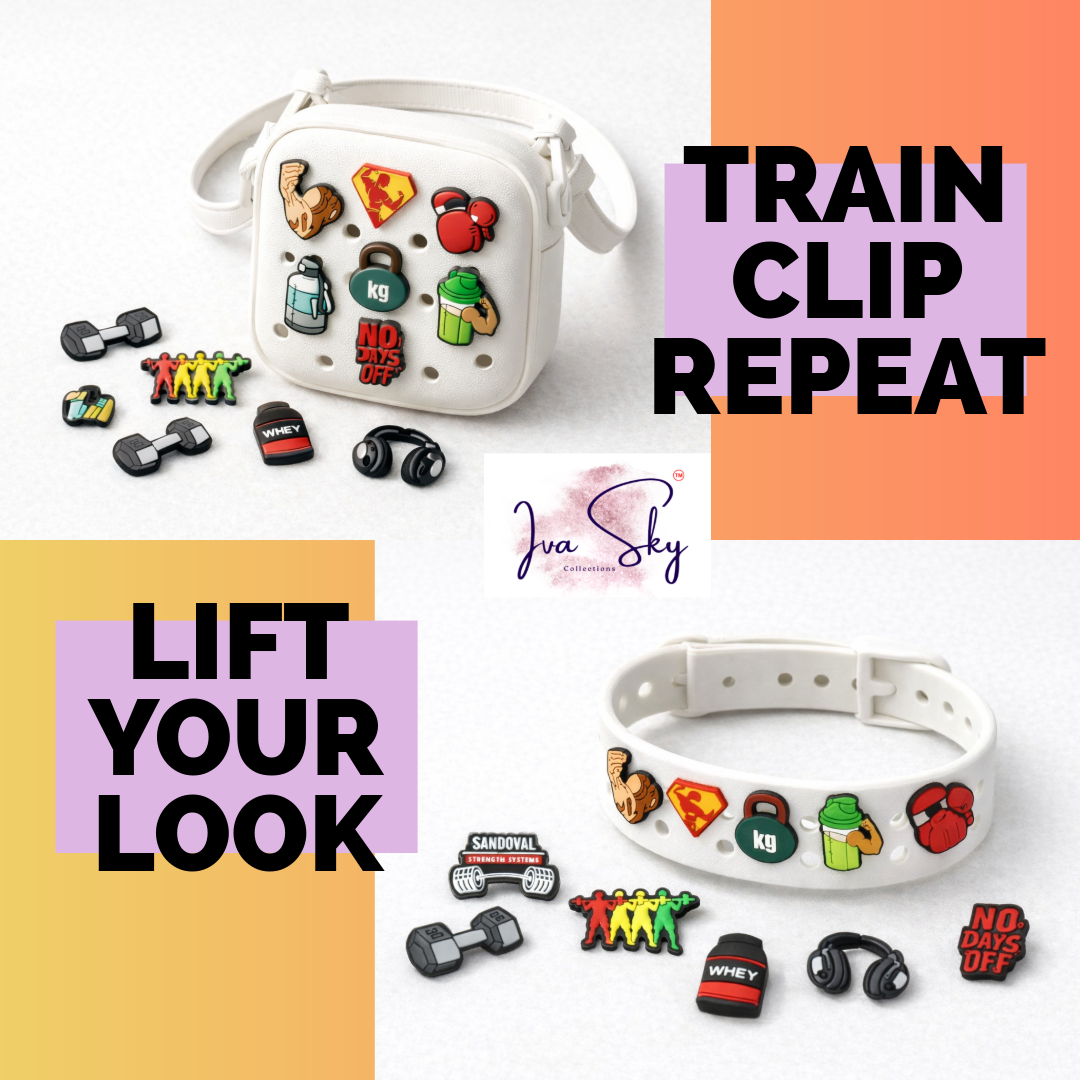 Sports themed clog accessories bulk pack