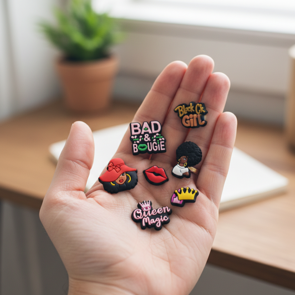 IvaSky durable PVC clog shoe charms designed for everyday wear