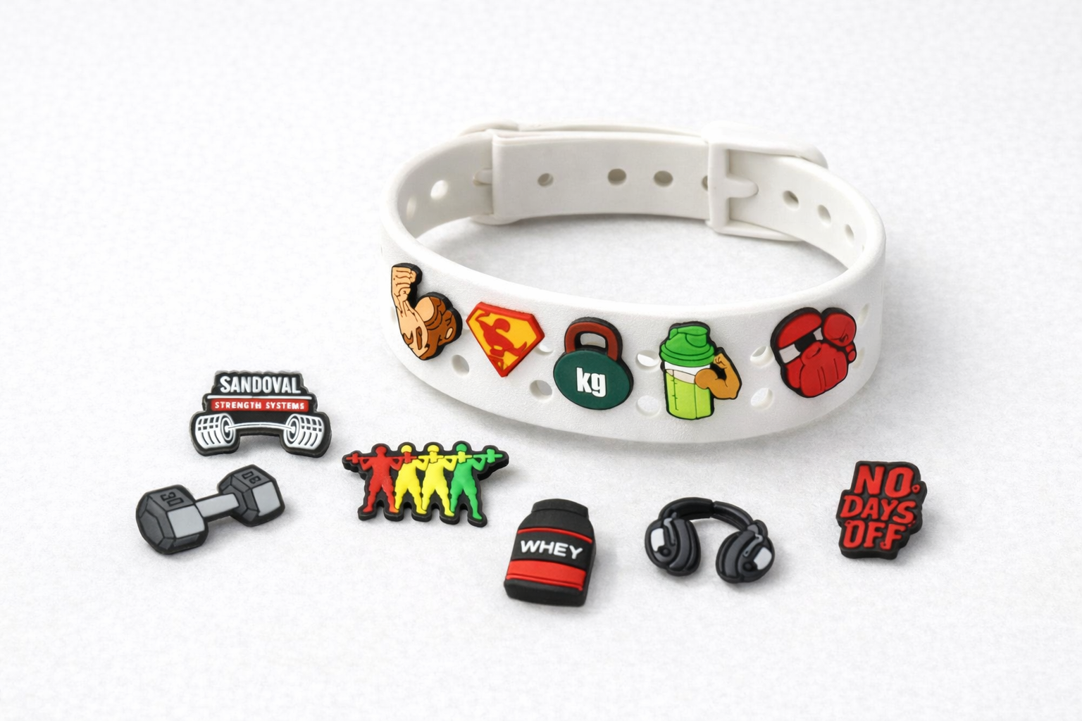 Gym party favor shoe charms for boys and girls